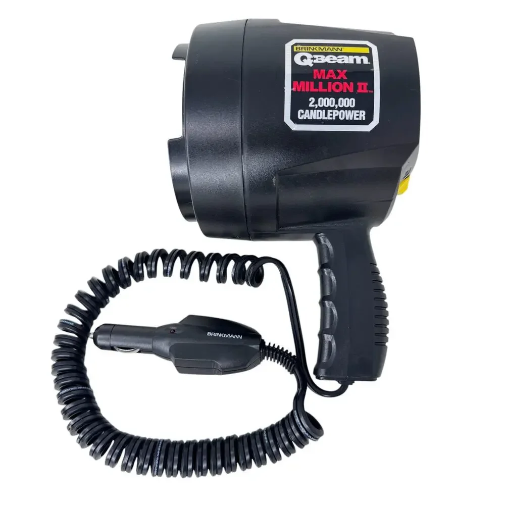 Brinkmann Qbeam‎ Max Million II 2 Million Maxpower Spotlight with 12V DC Adapter